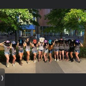 Glitter alcohol inspired cowgirl hats!